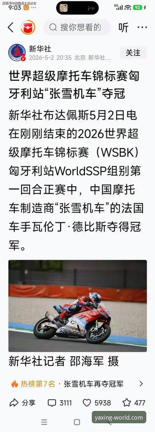 世界超级摩托车锦标赛匈牙利站逆转夺冠全面解析：德比斯最后一圈超车背后的技术与策略